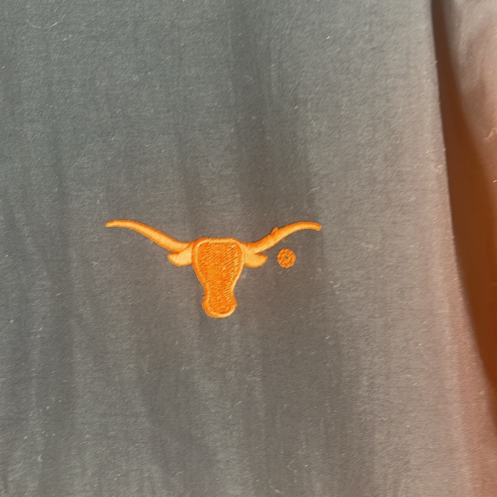 Texas Longhorns Orange & Black nylon & fleece zip up long sleeve jacket men’s XL - Picture 5 of 15